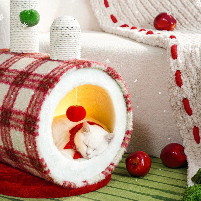 ColorGlow Warm Enclosed Cat Cave Bed