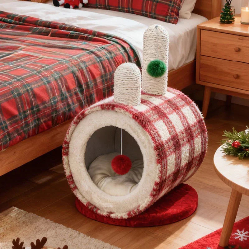 ColorGlow Warm Enclosed Cat Cave Bed