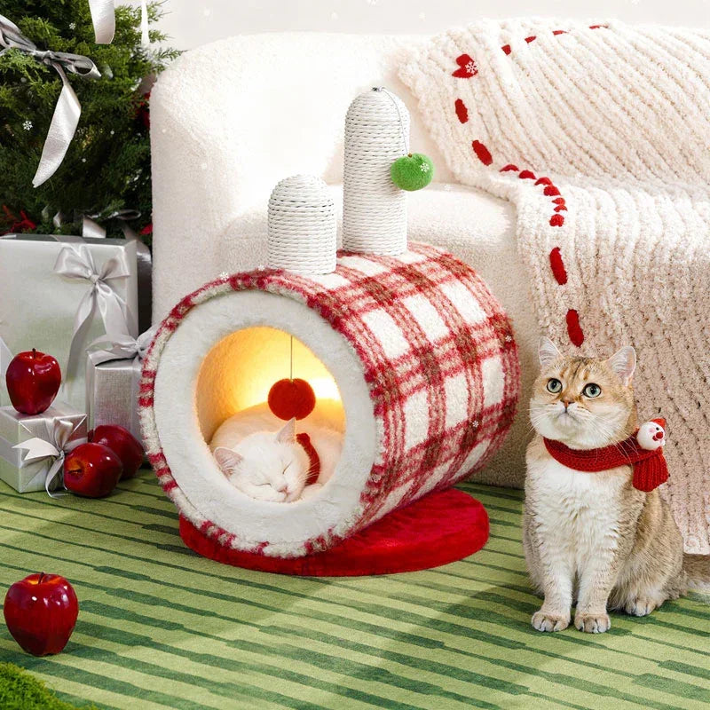 ColorGlow Warm Enclosed Cat Cave Bed
