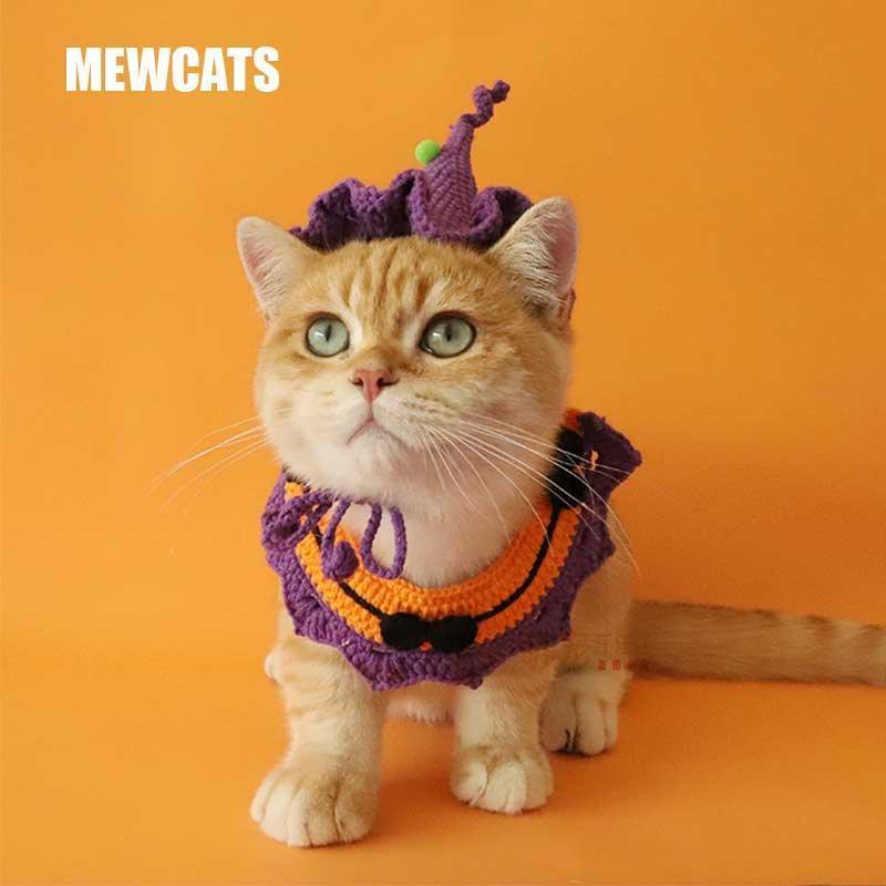 🎃 Cute Halloween Pumpkin Costume for Cats